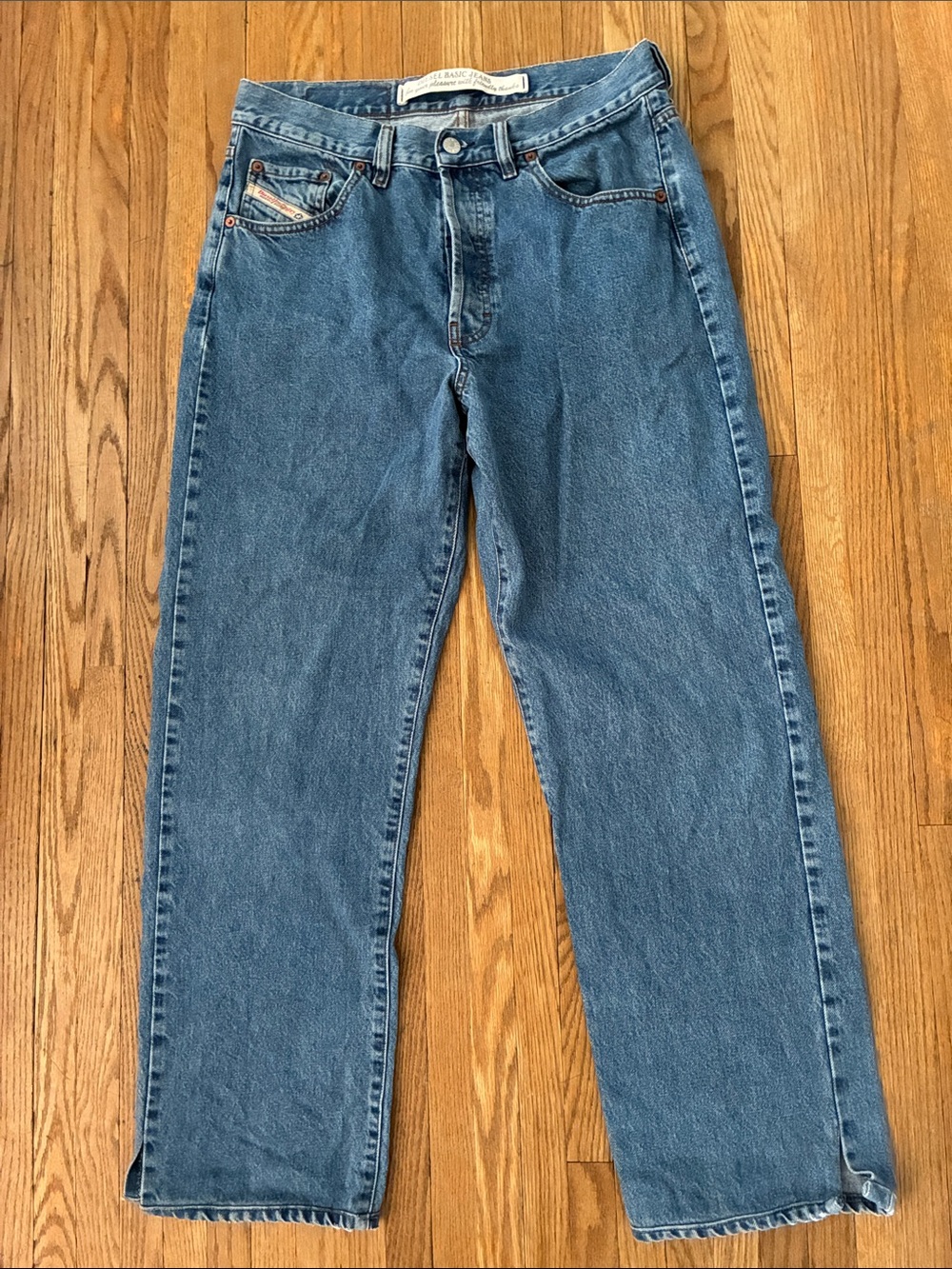 Diesel Vintage Women's Blue Wide Leg Italian Jeans